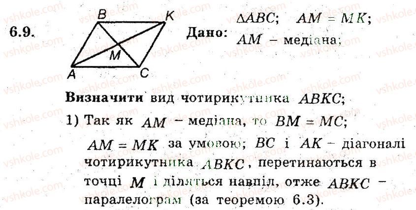 фото задание 9 - 6. ознаки паралелограма - § 2. многокутники. чотирикутники