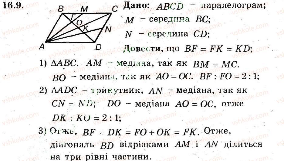 фото задание 9 - 16. теорема про медіани трикутника - § 4. подібність трикутників