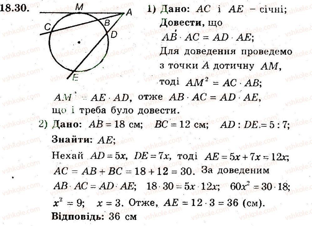 фото задание 30 - 18. перша ознака подібності трикутників - § 4. подібність трикутників