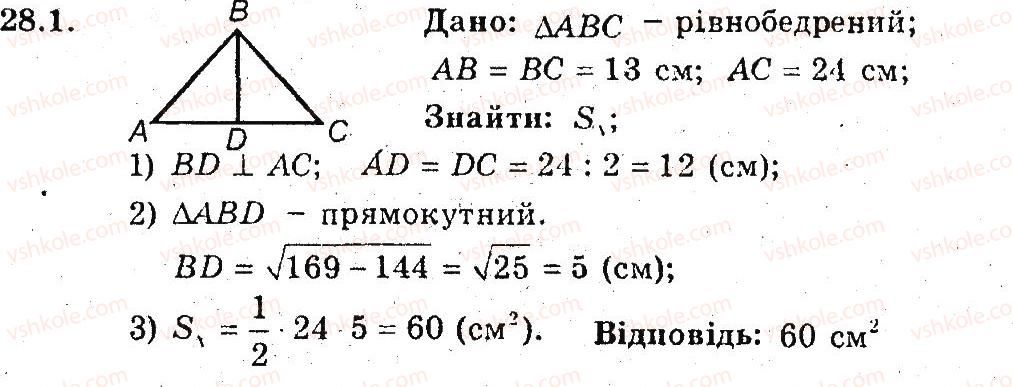 фото задание 1 - 28. площа трикутника - § 6. площа многокутника