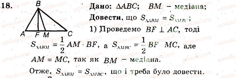 фото задание 18 - 28. площа трикутника - § 6. площа многокутника