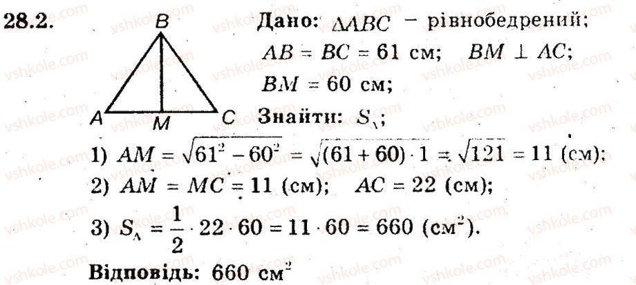 фото задание 2 - 28. площа трикутника - § 6. площа многокутника