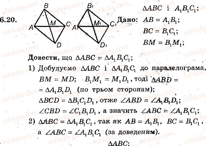 фото задание 20 - 6. ознаки паралелограма - § 2. многокутники. чотирикутники