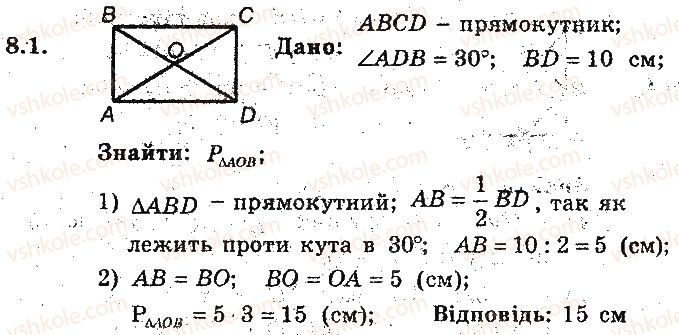 фото задание 1 - 8. прямокутник. ромб. квадрат - § 2. многокутники. чотирикутники