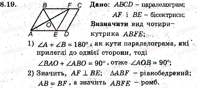 фото задание 19 - 8. прямокутник. ромб. квадрат - § 2. многокутники. чотирикутники