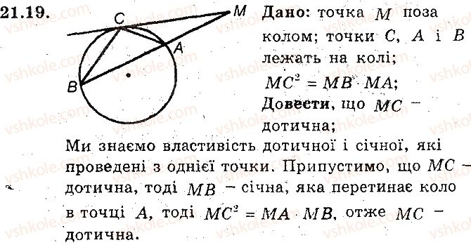 фото задание 19 - 21. друга та третя ознаки подібності трикутників - § 4. подібність трикутників