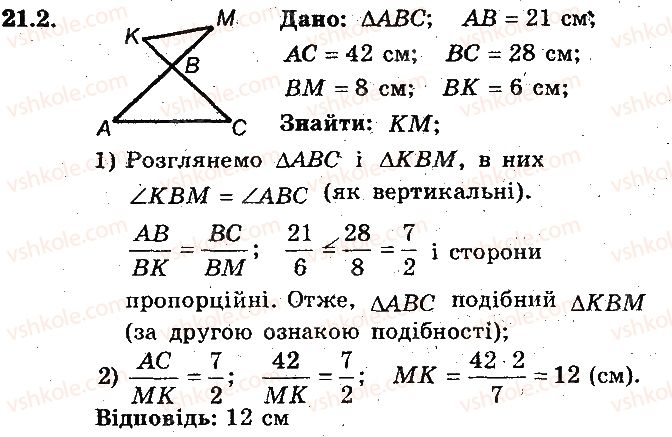 фото задание 2 - 21. друга та третя ознаки подібності трикутників - § 4. подібність трикутників