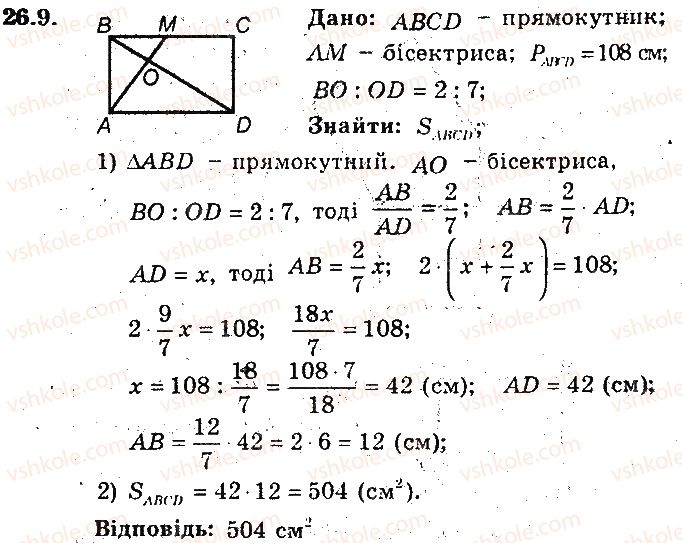 фото задание 9 - 26. поняття площі многокутника. площа прямокутника - § 6. площа многокутника