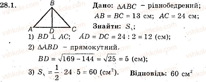 фото задание 1 - 28. площа трикутника - § 6. площа многокутника