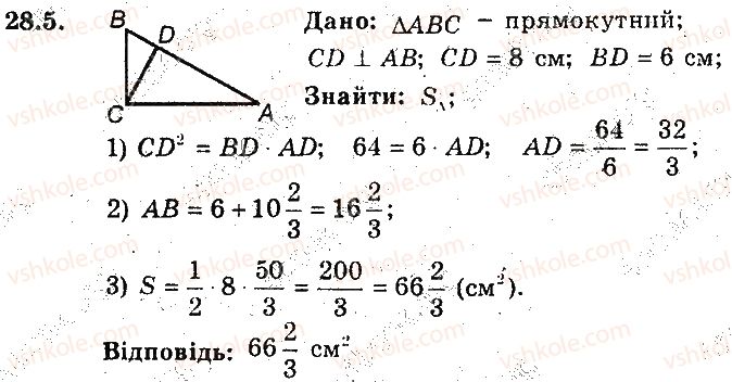фото задание 5 - 28. площа трикутника - § 6. площа многокутника