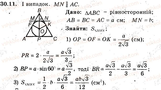 фото задание 11 - 30. зовнівписане коло трикутника - § 6. площа многокутника
