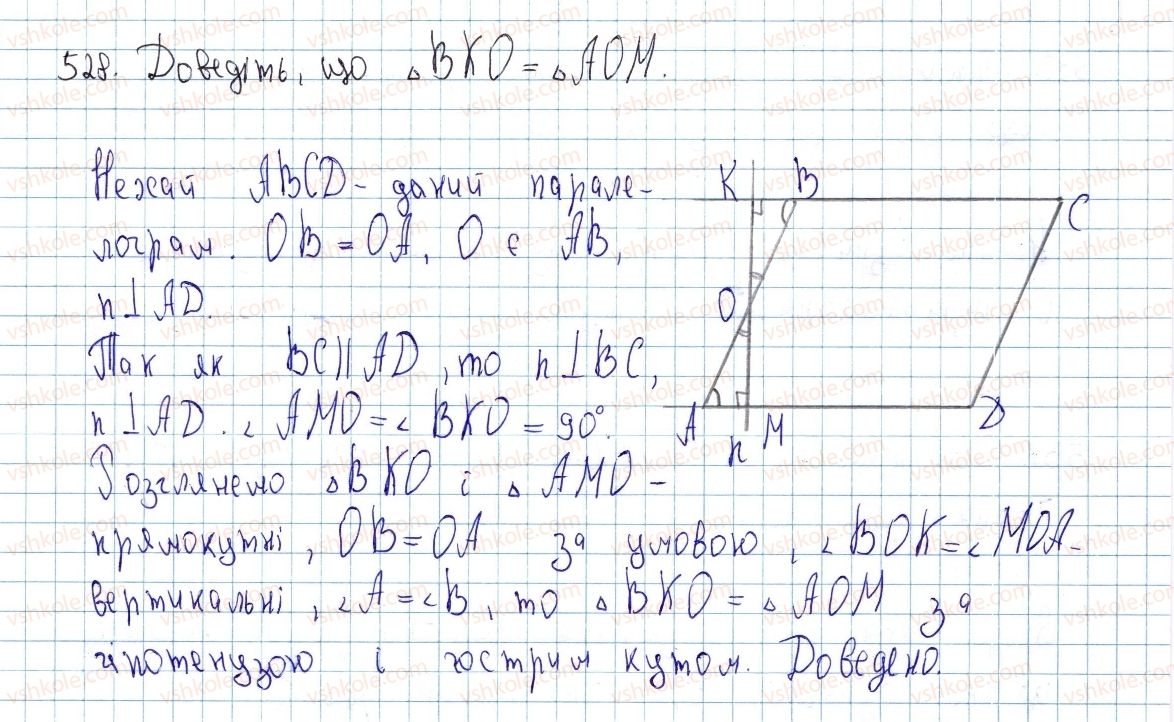 фото задание 528 - § 15. многокутник і його елементи - розділ 3. многокутники. площі многокутників