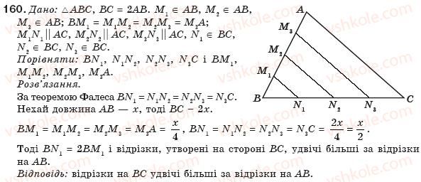 фото задание 160 - § 4. застосування властивостей паралелограма - розділ 1. чотирикутники