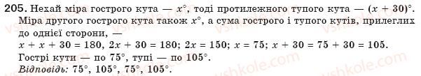 фото задание 205 - § 5. трапеція - розділ 1. чотирикутники
