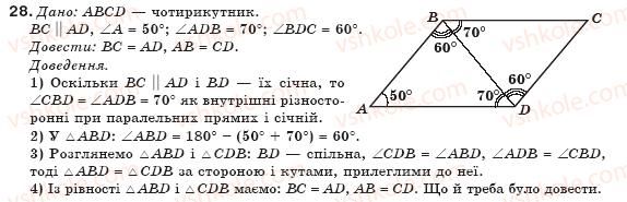 фото задание 28 - § 1. загальні властивості чотирикутників - розділ 1. чотирикутники