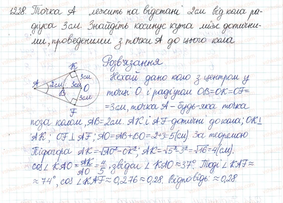 фото задание 1228 - повторення вивченого