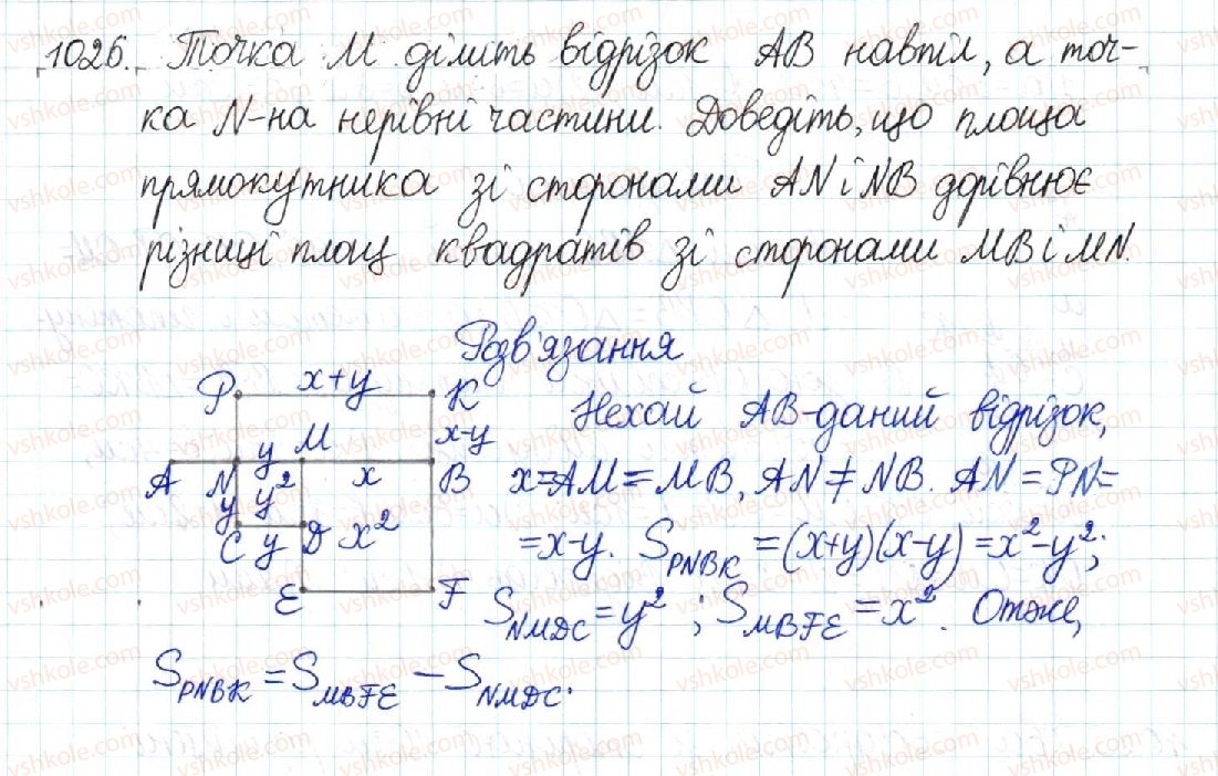 фото задание 1026 - § 21. поняття площі. площа прямокутника - розділ 4. многокутники. площі многокутників