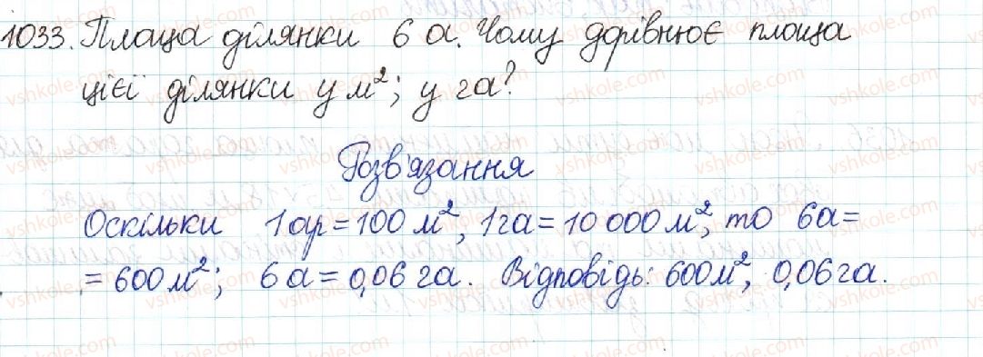 фото задание 1033 - § 21. поняття площі. площа прямокутника - розділ 4. многокутники. площі многокутників