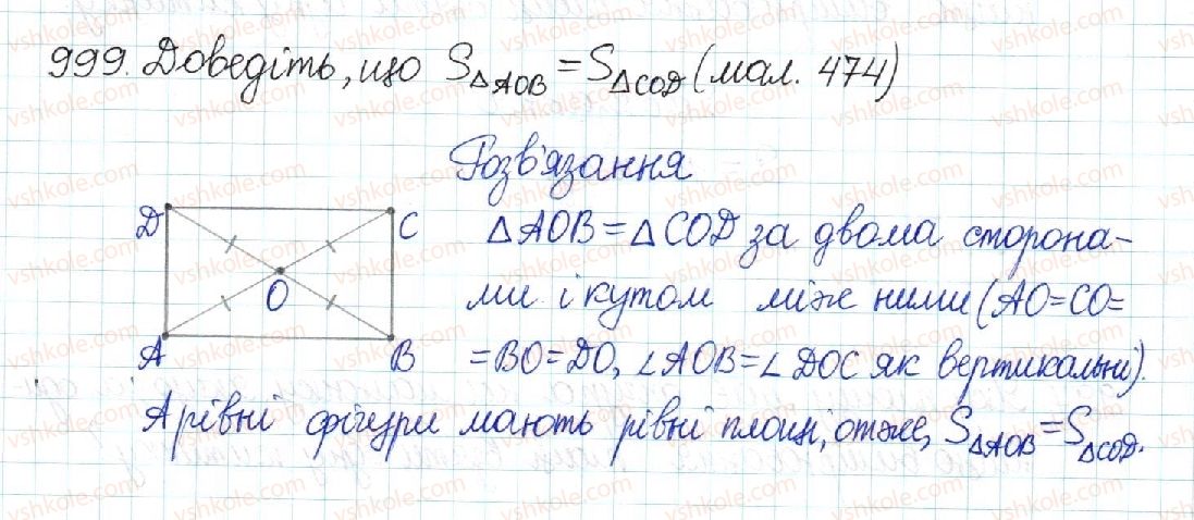 фото задание 999 - § 21. поняття площі. площа прямокутника - розділ 4. многокутники. площі многокутників