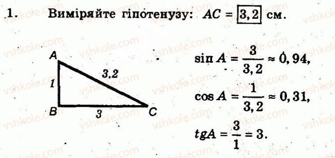 фото задание 1 - варіант 2 - графічний тренінг 6 - розв’язування прямокутних трикутників - частина 1. поточний контроль знань