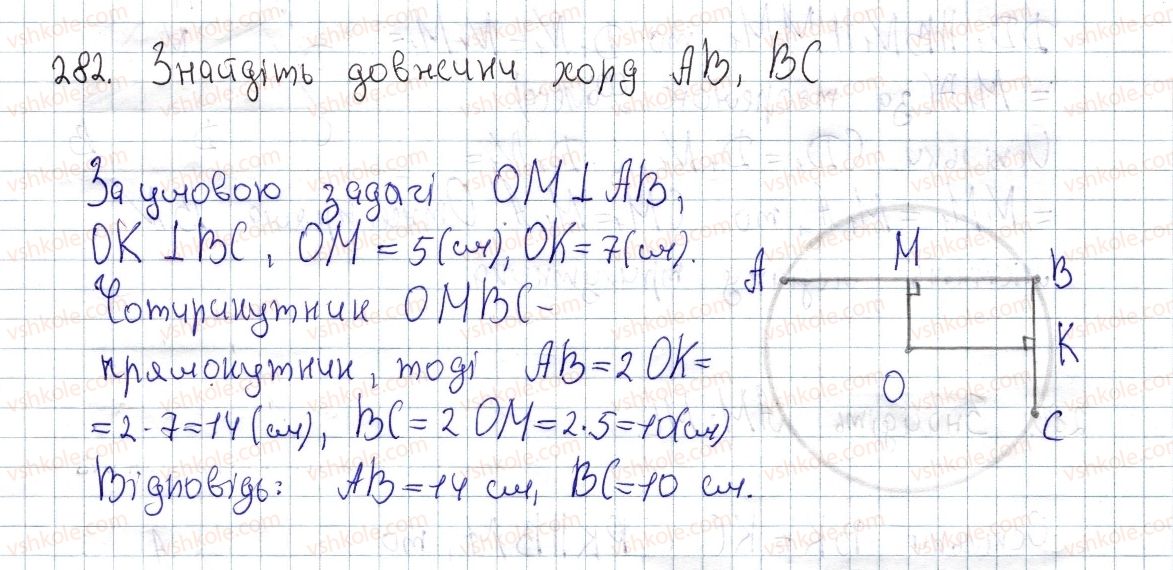фото задание 282 - § 9. теорема фалеса - розділ 1. чотирикутники