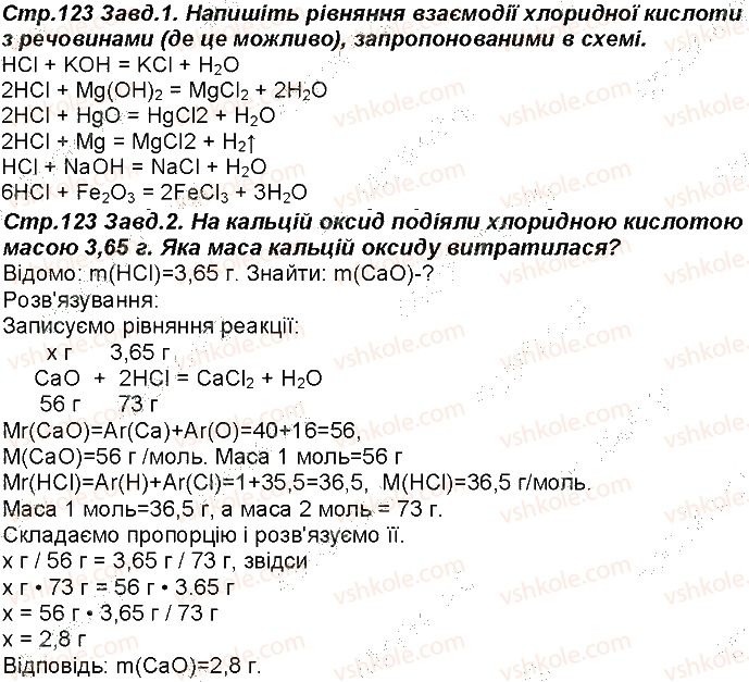 фото задание 123 - відповіді зі сторінок 101 - 156