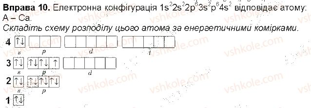 фото задание 10 - до § 11 - розділ 2. періодичний закон і періодична система хімічних елементів