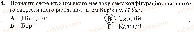 фото задание 8 - варіант 1 - контрольна робота № 1. періодичний закон. будова атома - контрольні роботи