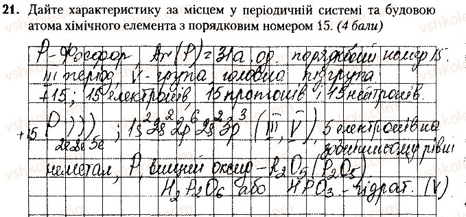 фото задание 21 - варіант 2 - контрольна робота № 1. періодичний закон. будова атома - контрольні роботи