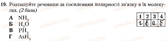 фото задание 19 - варіант 1 - контрольна робота № 2. хімічний зв'язок і будова речовини - контрольні роботи
