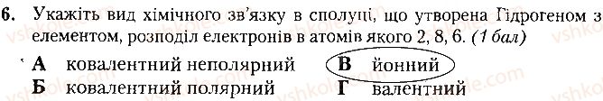 фото задание 6 - варіант 1 - контрольна робота № 2. хімічний зв'язок і будова речовини - контрольні роботи