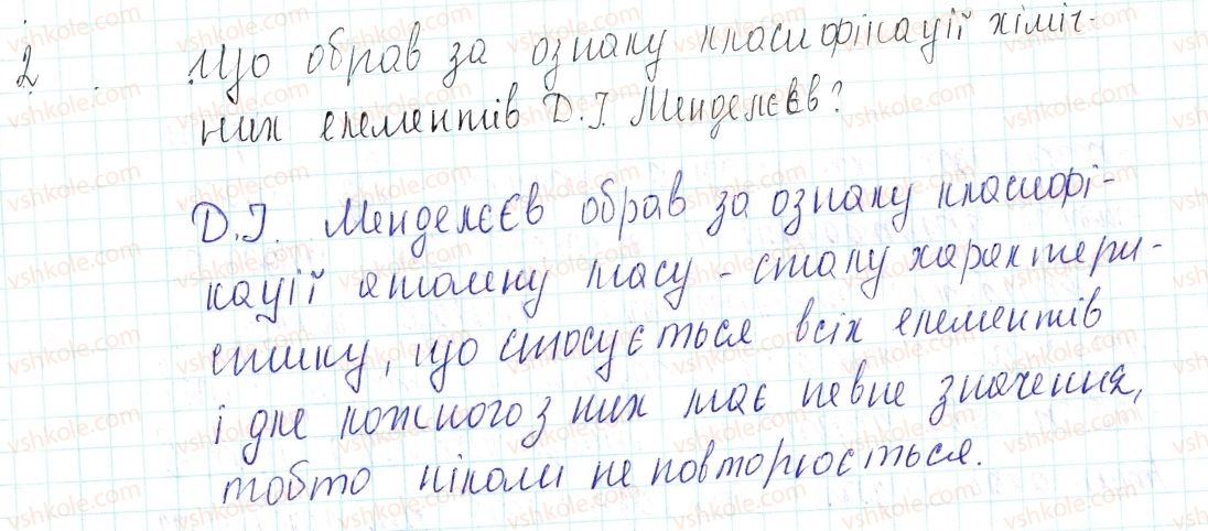 фото задание 2 - знаємо, розуміємо - § 7. періодичний закон д. і. менделєєва - тема 1. періодичний закон і періодична система хімічних елементів д.і. менделєєва. будова атома