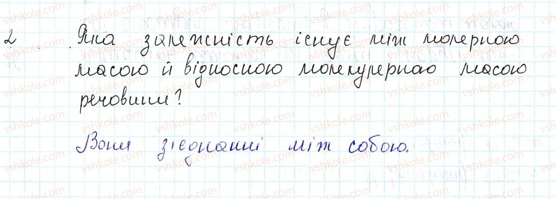 фото задание 2 - знаємо, розуміємо - § 25. молярна маса - тема 3. кількість речовини. розрахунки за хімічними формулами
