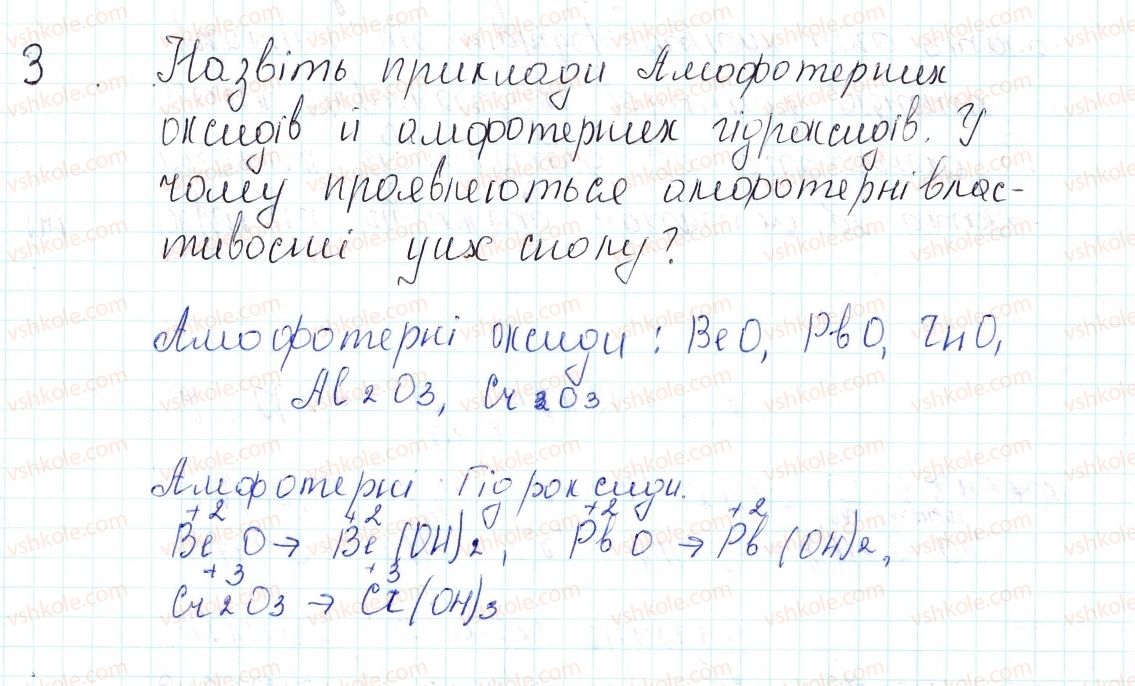 фото задание 2 - знаємо, розуміємо - § 39. амфотерні оксиди і гідроксиди та їхні хімічні властивості - тема 4. основні класи неорганічних сполук