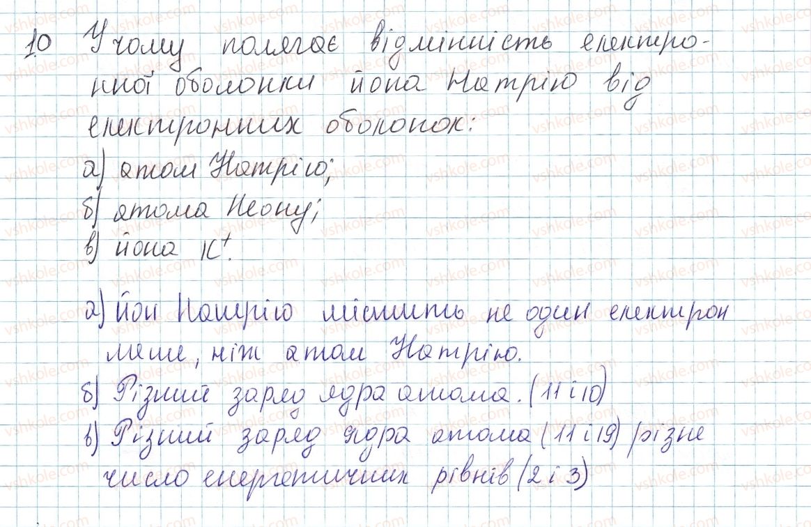 фото задание 10 - до § 15 - завдання для засвоєння матеріалу §4-§16 - тема 1. періодичний закон і періодична система хімічних елементів. будова атома