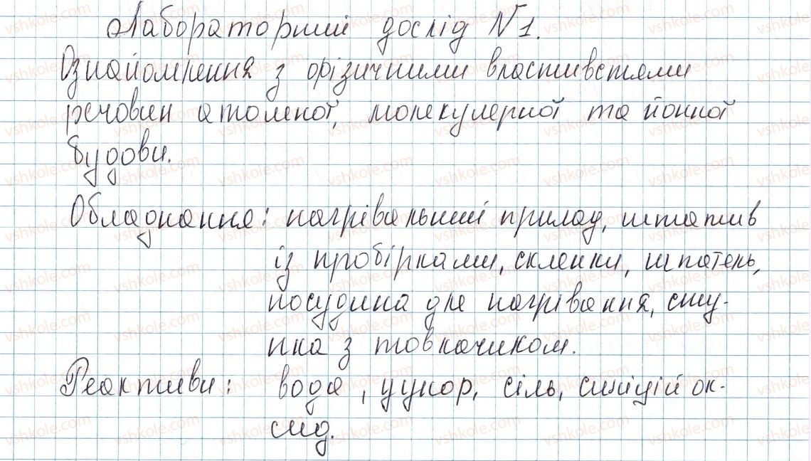 фото задание 1 - лабораторний дослід № 1 - тема 2. хімічний зв’язок і будова речовини