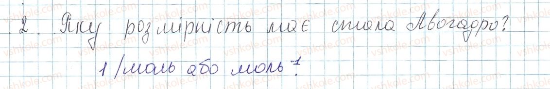фото задание 2 - § 24. кількість речовини. моль — одиниця кількості речовини. число авогадро - тема 3. кількість речовини. розрахунки за хімічними формулами