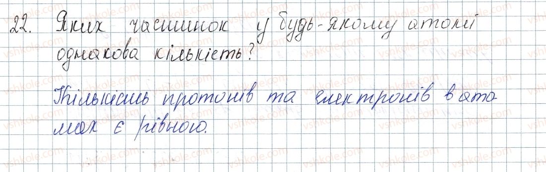 фото задание 22 - § 4. будова атома - розділ 1. періодичний закон і періодична система хімічних елементів. будова атома