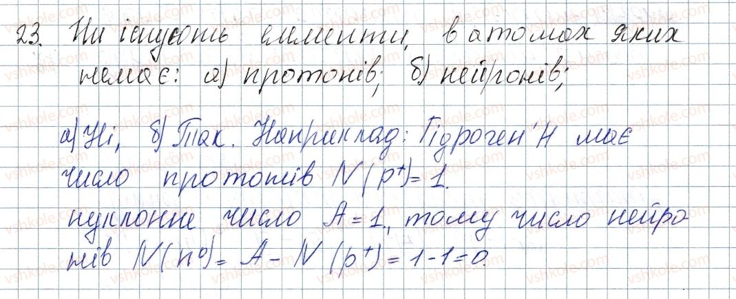 фото задание 23 - § 4. будова атома - розділ 1. періодичний закон і періодична система хімічних елементів. будова атома