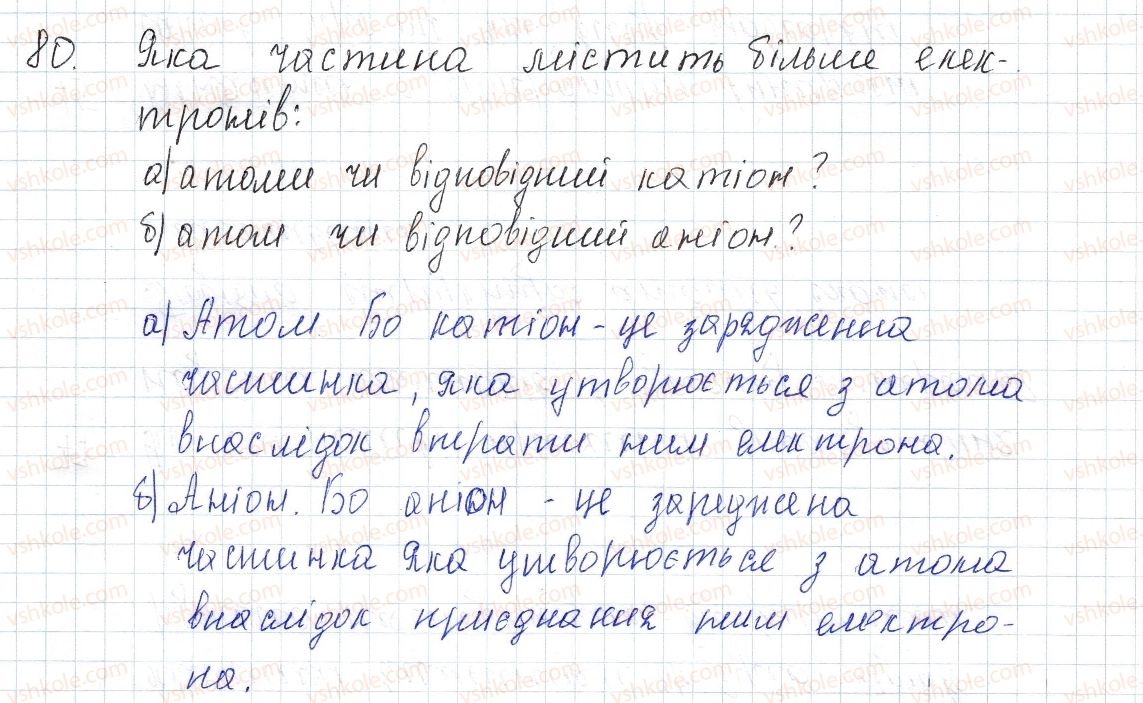 фото задание 80 - § 13. стійкість електронних оболонок. йони - розділ 2. зв'язок і будова речовини