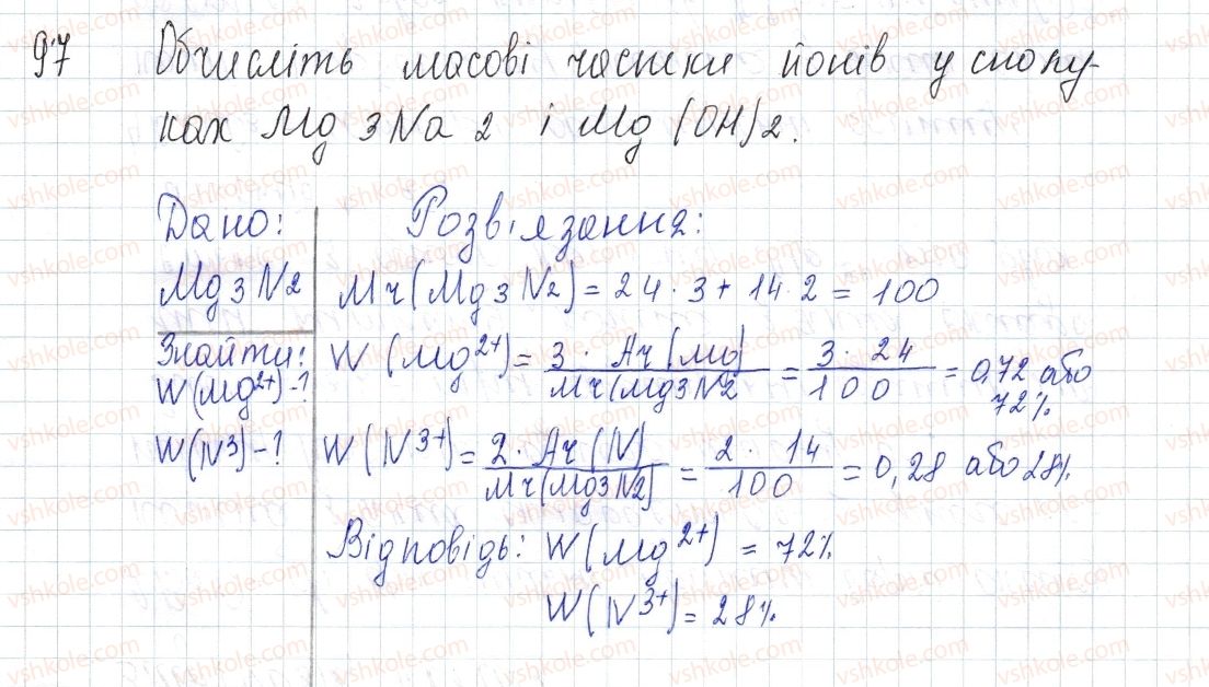 фото задание 97 - § 14. йонний зв'яхок. йонні сполуки - розділ 2. зв'язок і будова речовини