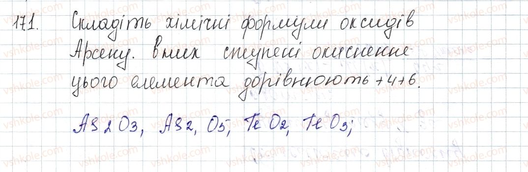 фото задание 171 - § 23. оксиди - розділ 4. основні класи неорганічних сполук
