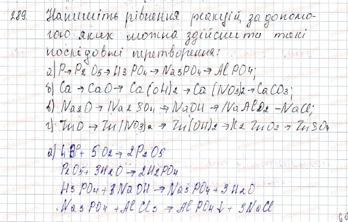 фото задание 289 - § 36. способи добування солей - розділ 4. основні класи неорганічних сполук