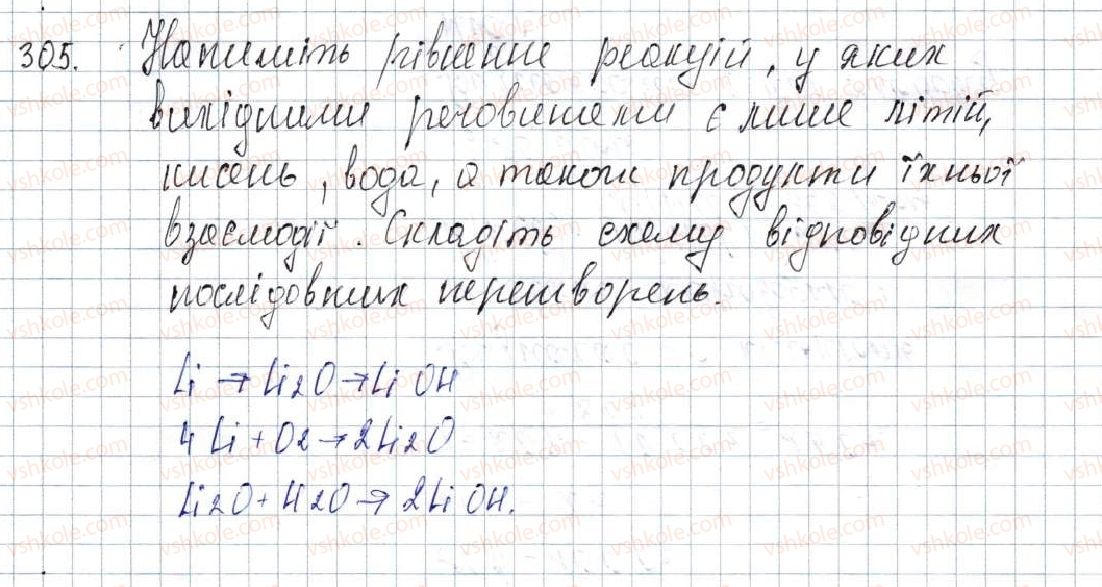 фото задание 305 - § 38. генетичні зв'язки між неорганічними речовинами - розділ 4. основні класи неорганічних сполук