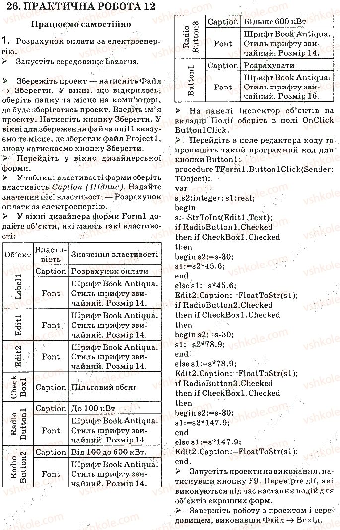 фото задание 1 - практична робота 12 - практичні роботи