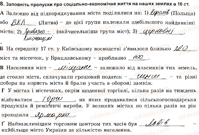 фото задание 8 - розділ 1. українські землі в 16 ст