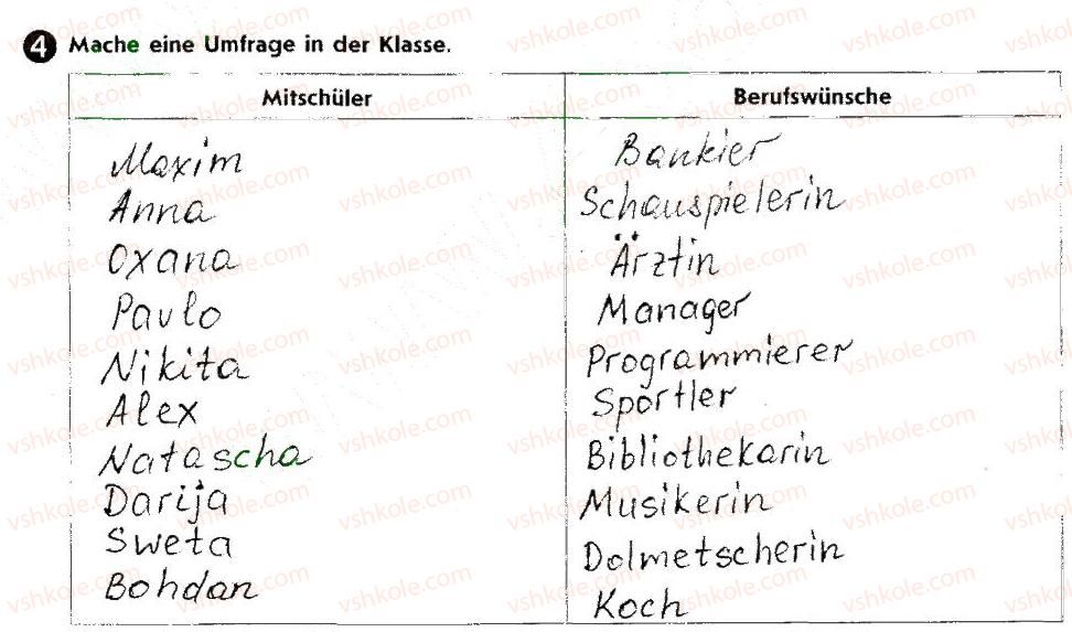 фото задание 4 - st. 5. berufs wünsche - lektion 1. meine familie und meine freunde