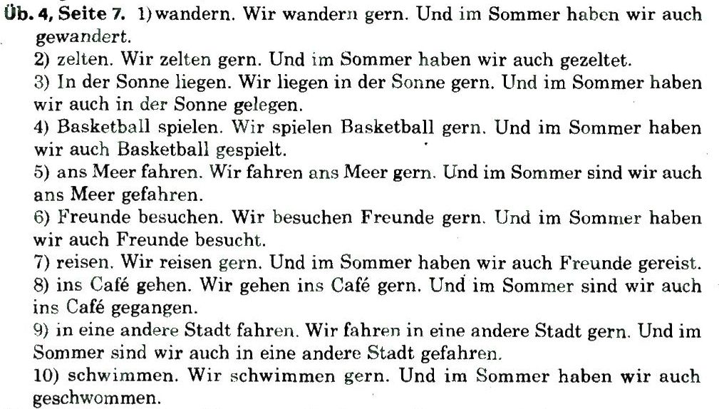 фото задание 4 - st. 1. wie waren die sommerferien? - lektion 1. meine familie und meine freunde