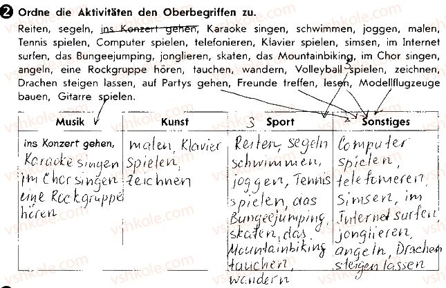 фото задание ст45впр2 - lektion 3. erholung und freizeit