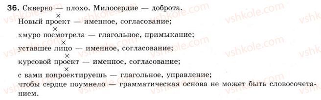 фото задание 36 - § 3. словосочетание - словосочетание и предложение